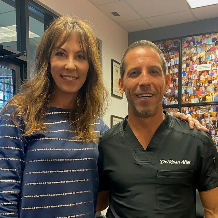 Dr. Ryan Alter and a patient