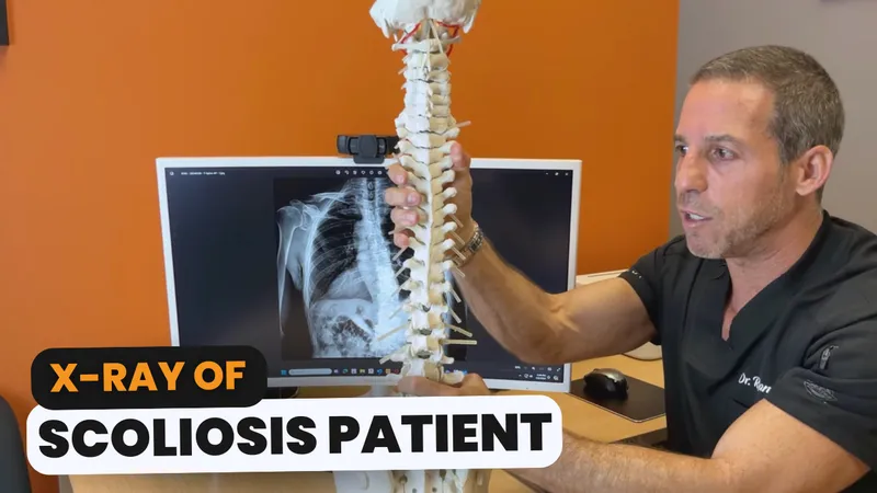 X-Ray of Scoliosis Patient video
